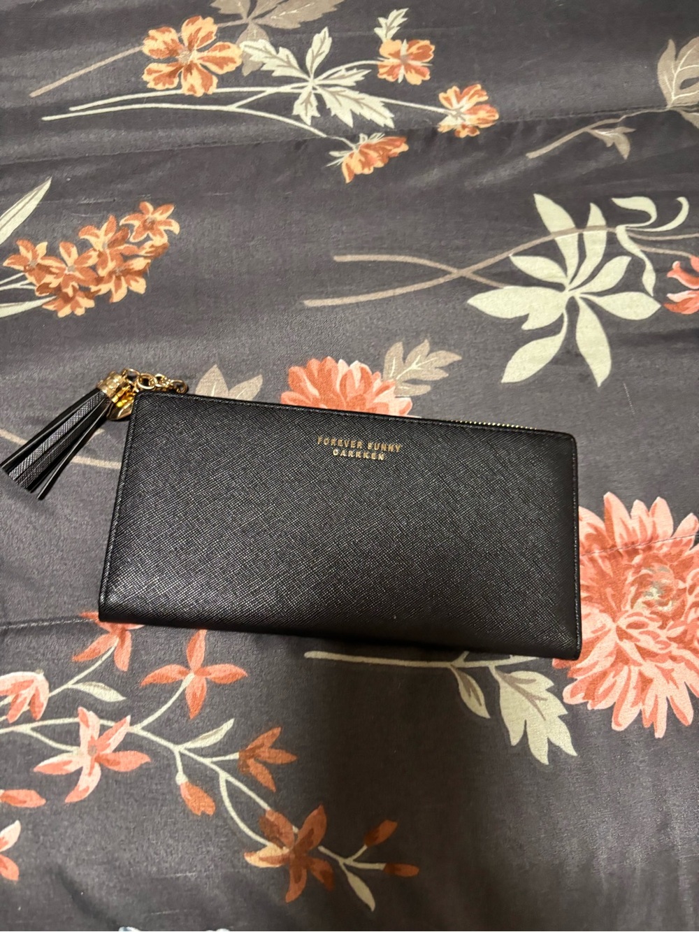 Black  Wallet with Tassel
